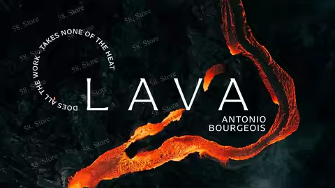 Antonio Bourgeois - LAVA COIN THROUGH CARD GAFF Magic tricks ( 58 Store Download )