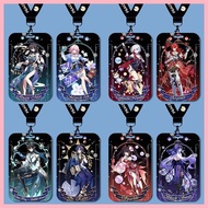 Card Holder Honkai: Star Rail March 7th Blade Tingyun JingYuan Franz Kafka Bailu Honka Bailu Railway Ruanmei Silver Branch Drinking Month Student Card Holder Campus Card Bus Card School Card Slide Type Hard Card Holder