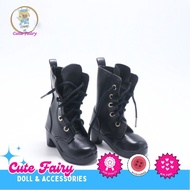 Sepatu Boots Bjd Doll 1/3 ±60cm Black Boots Doll Shoes Sepatu boneka Bjd