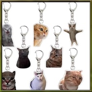 Meme  Cat Head  Keychain Cat  Keychain Cat