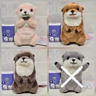 日版 Amufun 水獺可愛站姿 約15.5cm 中Size 毛茸茸公仔 毛公仔 Amuse 動物 Otter 景品