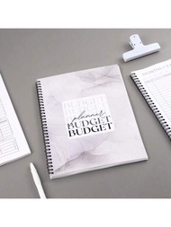 12個月預算筆記本-帶成本跟踪筆記本的月度財務組織者,有效管理您的資金,不固定日期的財務筆記本/分類帳,11 * 8.5 英寸,57頁內頁