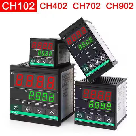 CH102 PT100 Double Output SSR Relay 4-20mA 0-10V output CH402 PID Temperature Controller CH702 Therm
