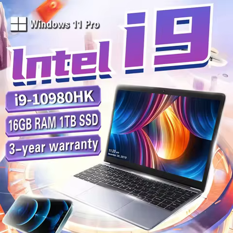 Windows 11 Pro Laptops Intel Core i9-10980HK 16GB RAM 1TB SSD Office Gamer Study notebook Computer P