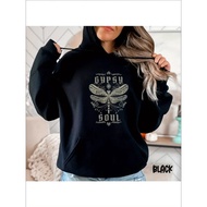 Hoodie Jiwa Gypsy, Baju Sweat Boho Jiwa Gypsy Wanita, Baju Semangat Bebas Gypsy, Hoodie Perjalanan G