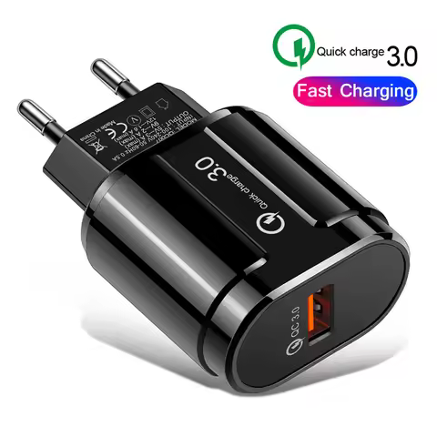 5V 3A Quick Charge 3.0 USB Charger QC 3.0 Fast Charging EU US Plug Adapter Wall Mobile Phone Charger