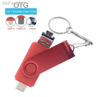 ℗ hs9850 3 In 1 USB Drive USB3.0 Type-C Pendrive 512G 256G Stick 32GB 64GB 128GB U Disk