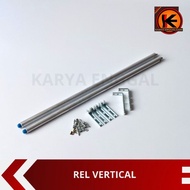 Aluminum Vertical Window Sliding Rail Top Sliding Rail/ Aluminum Vertical Rail/ 40cm 45cm 55cm 60cm 