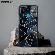 Hardcase Glossy Glass 2D Oppo A15 A15S A16 A54S A17 A17K Case Motif Aesthetic