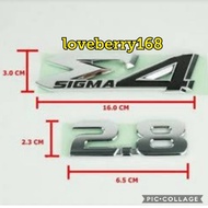 HITAM Emblem e4 sigma 2.8 chrome Color Combination Black fortuner thai Version banibani1906