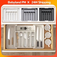 Cutlery Organizer With Cover,Utensil Organizer For Drawer,Spoon And Fork Organizer,Cutlery Divider