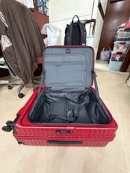 全新手柄 24吋 紅色 日本牌子 ECHOLAC CELESTRA Super Trunk Plus Front Opening Suitcase 篋 拉鍊前開蓋 前蓋式 行李箱 日本 東京 旅行 旅
