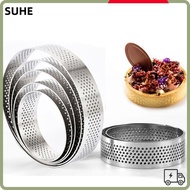 SUHE Cake Mold DIY Stainless Steel Perforated Circle Mould
