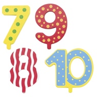 Goki Additional Numbers 7-10 for Birthday Trains