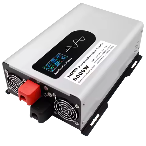 HOULI 48v Solar Car Power Inverter 12v 110v 6000w Power Inverter 12v to 220v Pure Sine Wave Inverter