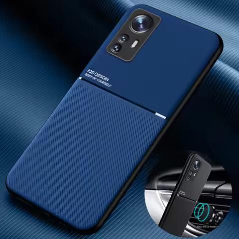 For Xiaomi Mi 12 Pro 12X 5G Case Luxury PU Leather Texture Soft Back Cover for Xiaomi Mi12 Mi12X Mag