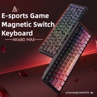 AJAZZ AK680 Max Magnetic switch Wired Mechanical Keyboard Rapid Trigger RGB Backlight 8Khz Gaming E-
