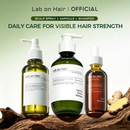 Lab On Hair 3in1 Scalp Spray + Ampoule + Shampoo Hair Tonic Anti Hair Fall Root Booster Rambut Ronto