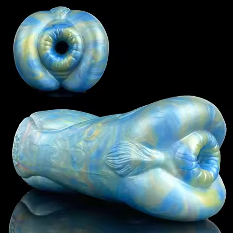 GEEBA Medical-Grade Fantasy Animal Dog Texture Male Masturbator Soft Silicone Adult Stroker Cup Real