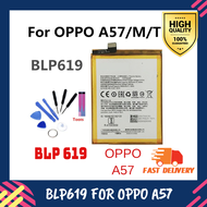 100% original Oppo BLP619 for oppo  A57 A57M A57T 2900 mAh +FREE TOOLS [3 MONTHS WARRANTY]