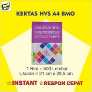 A4 75g BMO HVS Paper - 1 Ream contains 500 Sheets A4 Paper/ 1 Ream 75g (Instant)