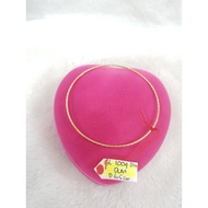 GL1004DLM round bracelet with batik wire model, genuine yellow gold, weight 1,250 d 6.5cm, 375% 8k t