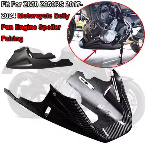 Z650 Motorcycle Accessories Belly Pan Engine Spoiler Lower Fairings Fit For KAWASAKI Z650RS 2017-202