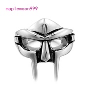 Goth Hip Hop MF DOOM Mask Rings For Men Gladiator Punk Style Egyptian Pharaoh Male Ring Classic Retr