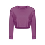 Lulu New Yoga Top Womens Loose and Quick Drying Sports Long sleeved T-shirt DS124