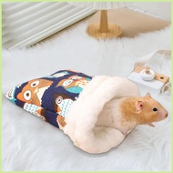 Chinchilla Bed Winter Small Pet Plush Bedding Bag Comfortable Pet Nesting for Chinchilla Hamster Bun