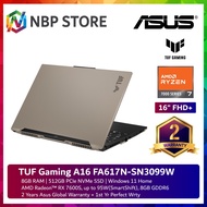 Asus TUF Gaming A16 FA617N-SN3099W 16'' FHD+ 165Hz Gaming Laptop ( Ryzen 7 7735HS, 8GB, 512GB SSD, RX7600S 8GB, W11 )