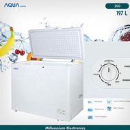 Freezer Box Aqf-200 (W) Kapasitas 200 Liter Chest Freezer