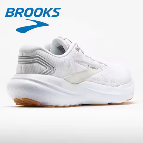 Brooks Glycerin 21 White Hot Men's Running Shoes Breathable Lightweight Fashion Casual Sports Shoes 
