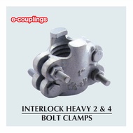Interlock Heavy 4 Bolts Clamps USA Type B - 1" to 2"