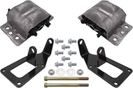 ICT Billet LS Swap Engine Mount Kit Compatible with 1973-1987 Chevy Square Body Truck for 2WD 4WD - 