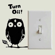 TOMBOL Button sticker Owl Light Switch/ (sticker)