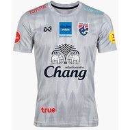 Chang สัญชาติไทยทีมไทยเสื้อเสื้อฟุตบอลผู้เล่นสีเขียว Grey Blue ฝึกซ้อม