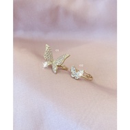 18K Gold Butterfly Ring