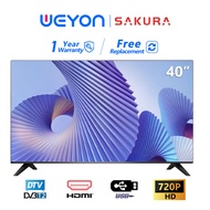 FullHD tv 40 inch FullHD digital TV LED multi-function display Sakura TV with + USB + AV + VGA port