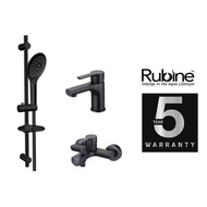 Rubine Unico Bundle (OBI Hand Shower + Unico Bath Mixer +Unico Basin Mixer Tap)