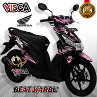 Decal Beat Karbu Full Body Stiker Beat Karbu Full Body Striping Beat Karbu Variasi Triball