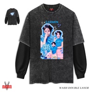 MACDEER CARMEN HEARTS2HEARTS Washed Double Layer slim-fit PREMIUM WASHED H2H 7-8 T-shirt