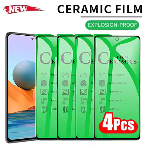 4PCS Ceramic Film For Xiaomi Redmi Note 10 11 Pro Plus Note 10S 11S 7 Screen Protector For Redmi A1