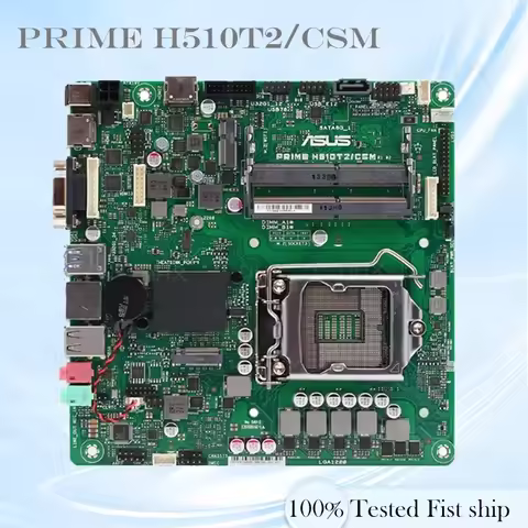 DDR4 LGA 1200 ultra-thin 10th 11th CPU Mini-ITX 64GB Mainboard For ASUS PRIME H510T2/CSM Motherboard