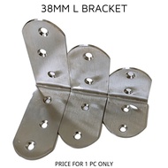 Sesiku L Pendakap L Bracket Angle Bracket Sesiku L Rak Rack L Angle Stainless Steel L Bracket 38mm