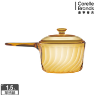 【CORELLE 康寧餐具】Trianon 1.5L單柄晶炫透明鍋