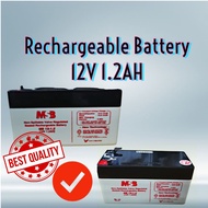 RECHARGEABLE BATTERY 12V 1.2AH