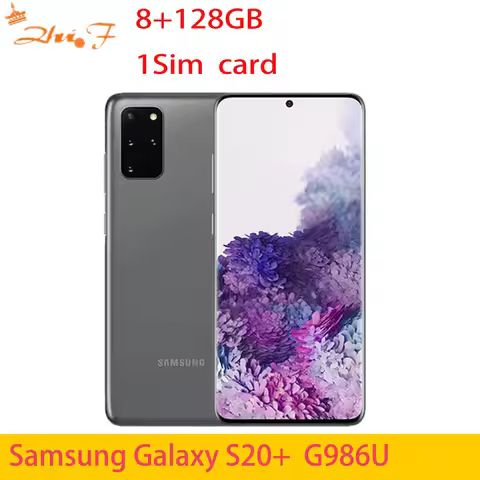 Samsung Galaxy S20+ 5G G986u G986U1 128GB ROM 8GB RAM Snapdragon 865 Cellphone 6.7" Octa Core S20 Pl