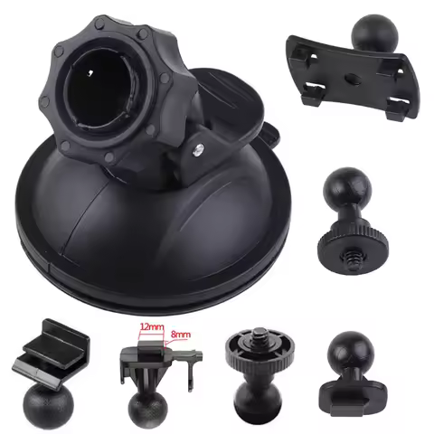 Car GPS DV DVR Suction Cup Bracket For Dash Cam Holder Vehicle Video Recorder With 6 Types Adapter C