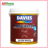 ✹ ▩ DAVIES DV-500 Megacryl Flat Latex Paint White 4L